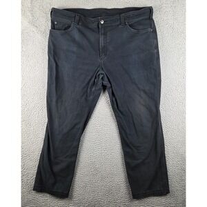 Duluth Trading Pants Mens 42x30 (41x29) Black Flex Fire Hose Work Wear